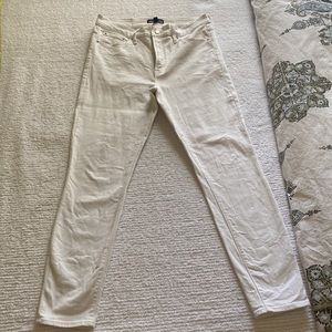 White J Crew Mercantile jeans
